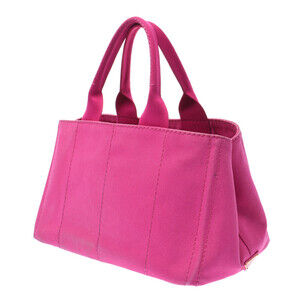 Prada Canvas Bag Tote Canapa Pink